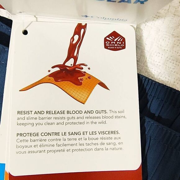 Columbia Omni-Shield Blood n Guts Resist Release Pants -F - Picture 3 of 5